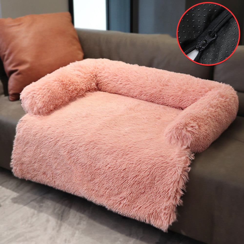 Waschbares Haustierbett für Hunde und Katzen - geeignet fürs Sofa, Auto, Bett und Boden