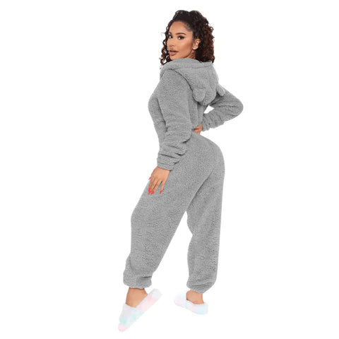 Plüsch Jumpsuit in S - 5XL