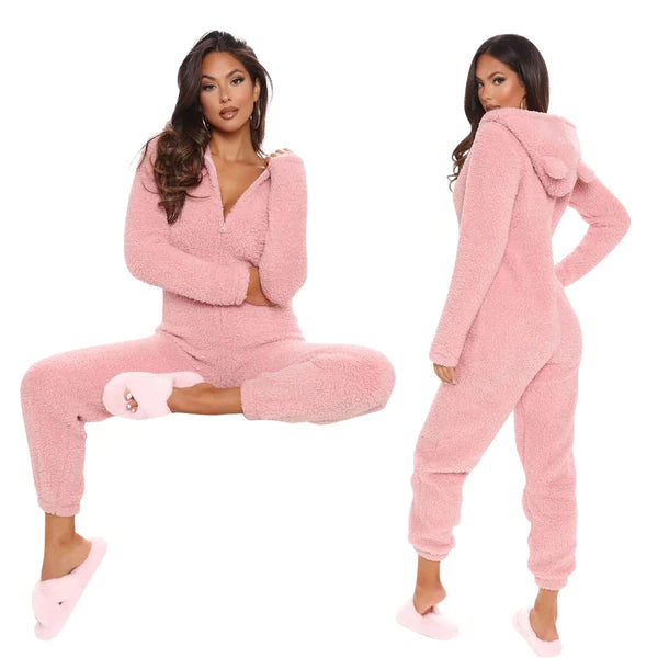 Plüsch Jumpsuit in S - 5XL