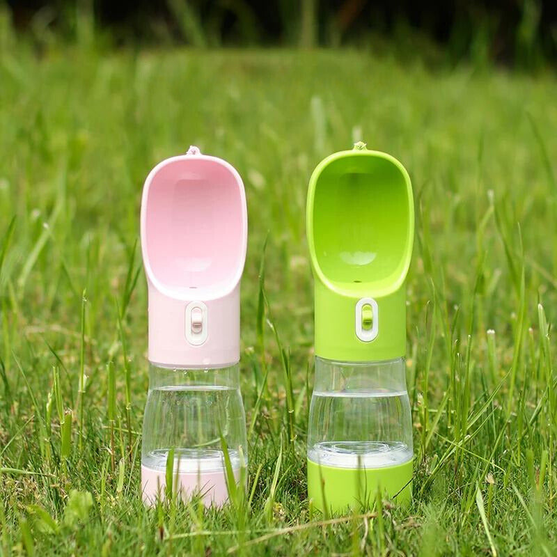 Haustier Wasserflasche und Futterschale für Unterwegs