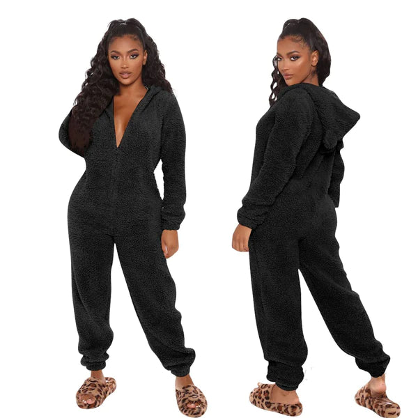 Plüsch Jumpsuit in S - 5XL