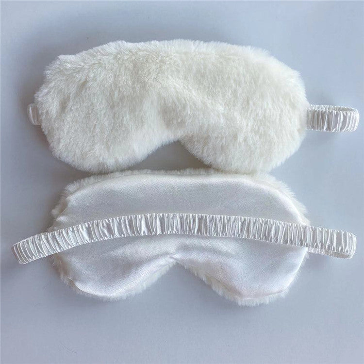 Schlafmaske aus Plüsch und Seide