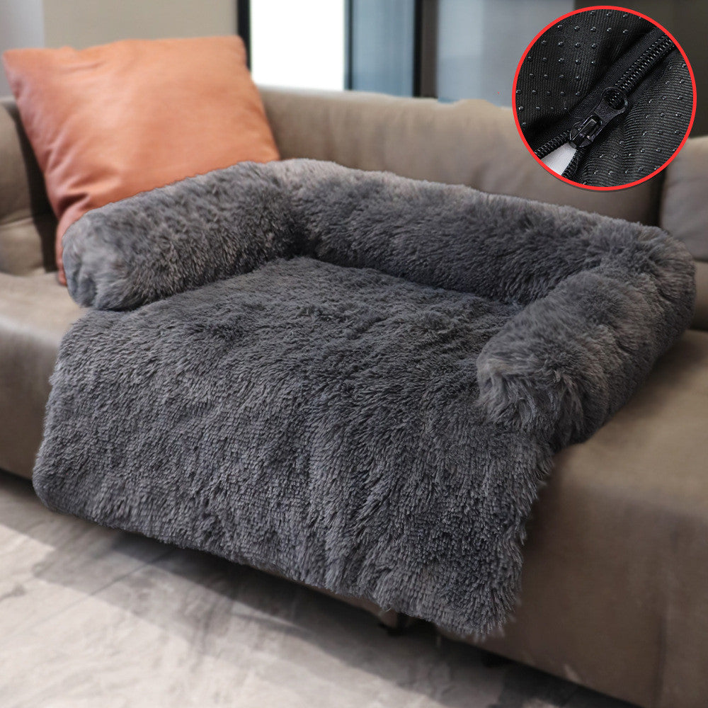 Waschbares Haustierbett für Hunde und Katzen - geeignet fürs Sofa, Auto, Bett und Boden