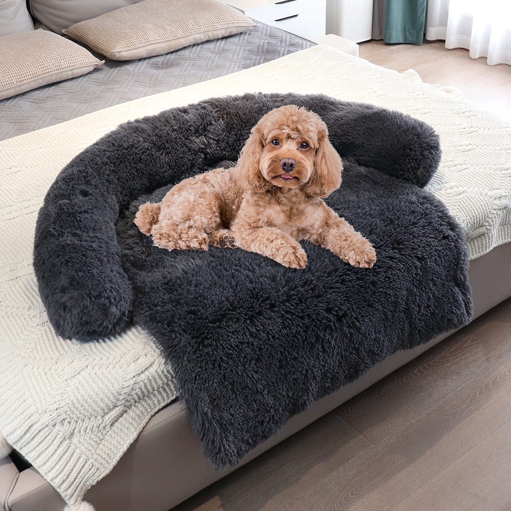 Waschbares Haustierbett für Hunde und Katzen - geeignet fürs Sofa, Auto, Bett und Boden