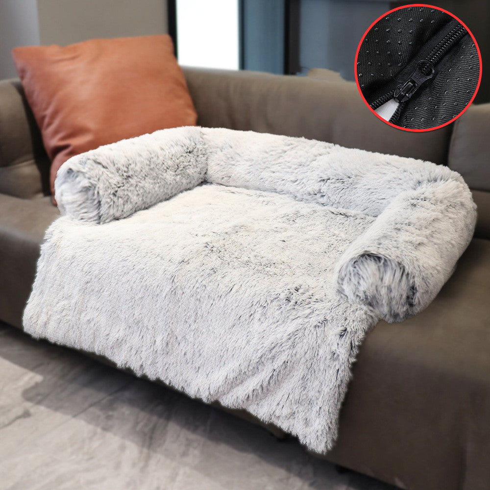 Waschbares Haustierbett für Hunde und Katzen - geeignet fürs Sofa, Auto, Bett und Boden