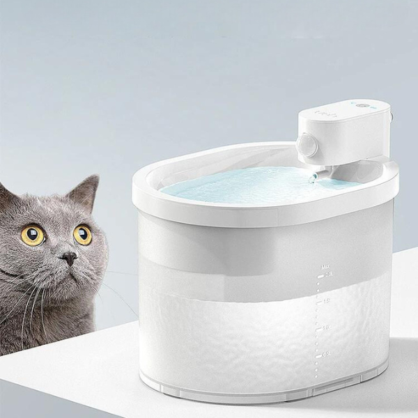 Automatischer, kabelloser Wasserspender für Haustiere mit innovativer Filtrationstechnologie - bis zu 120 Tage Akkulaufzeit