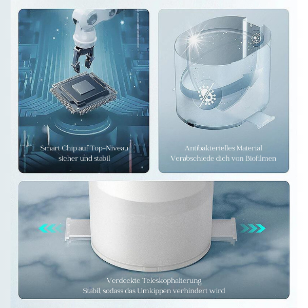 Automatischer, kabelloser Wasserspender für Haustiere mit innovativer Filtrationstechnologie - bis zu 120 Tage Akkulaufzeit