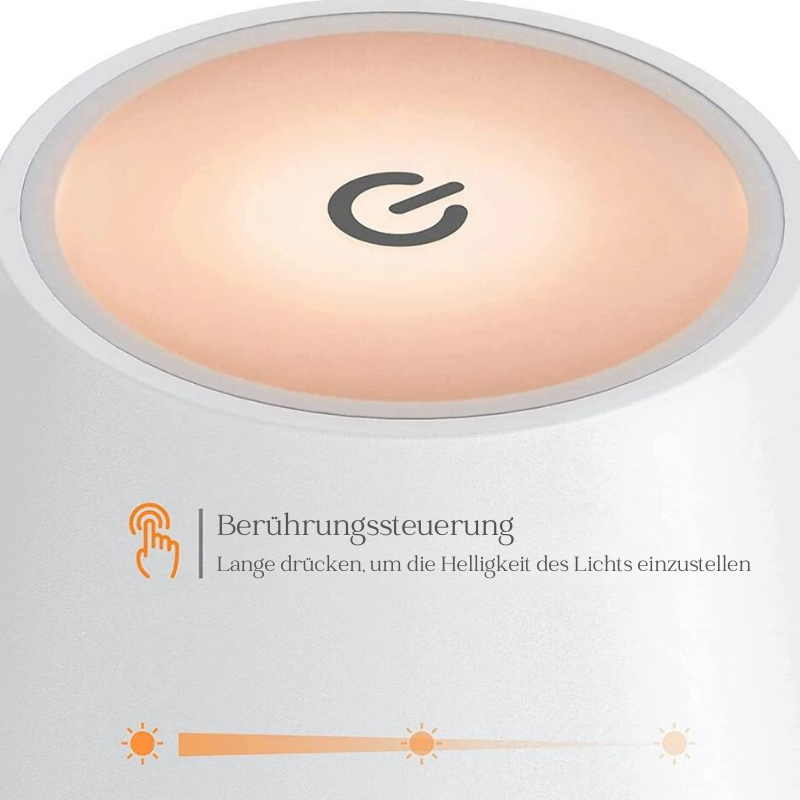 Aufladbare, moderne Tischlampe