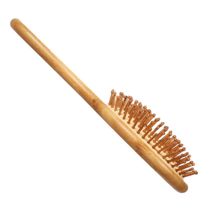 Haarbürste aus Bambus mit Bambusborsten-Nadelkopf