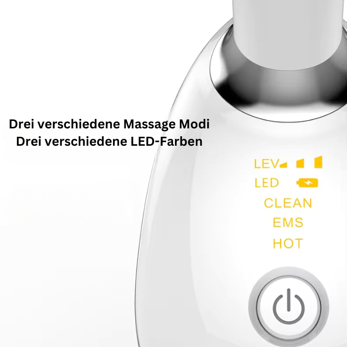 FaceUp - Hals und Gesicht LED Lichttherapie mit EMS-Funktion zur Hautoptimierung