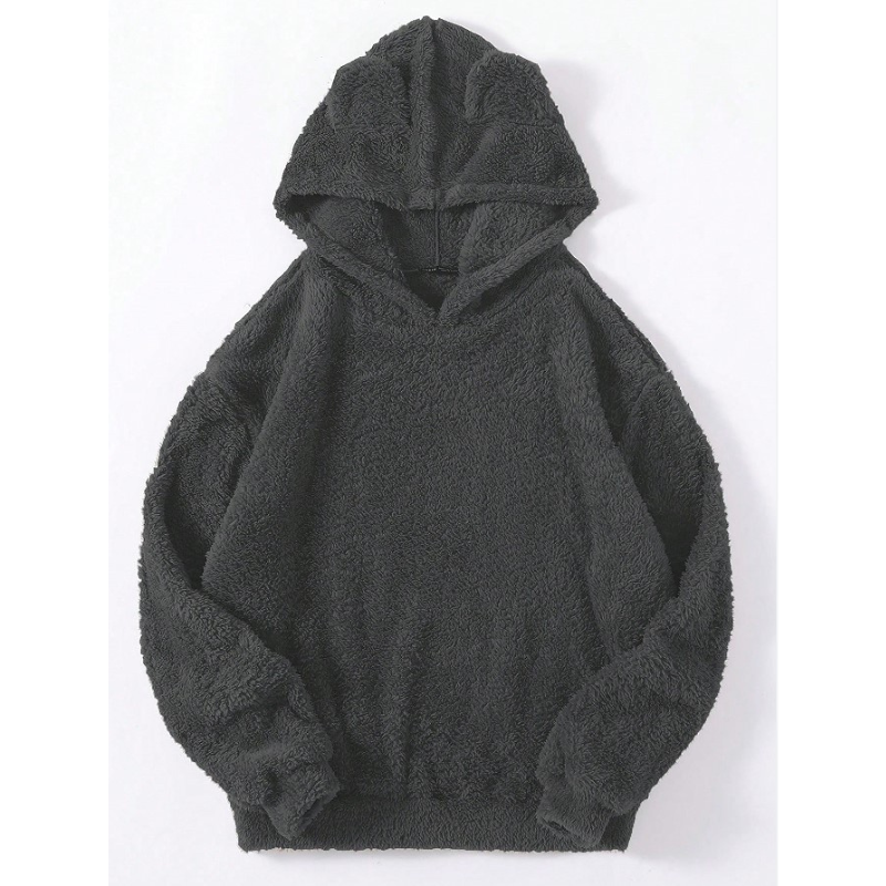 Flauschiger Hoodie mit Ohrenkaputze